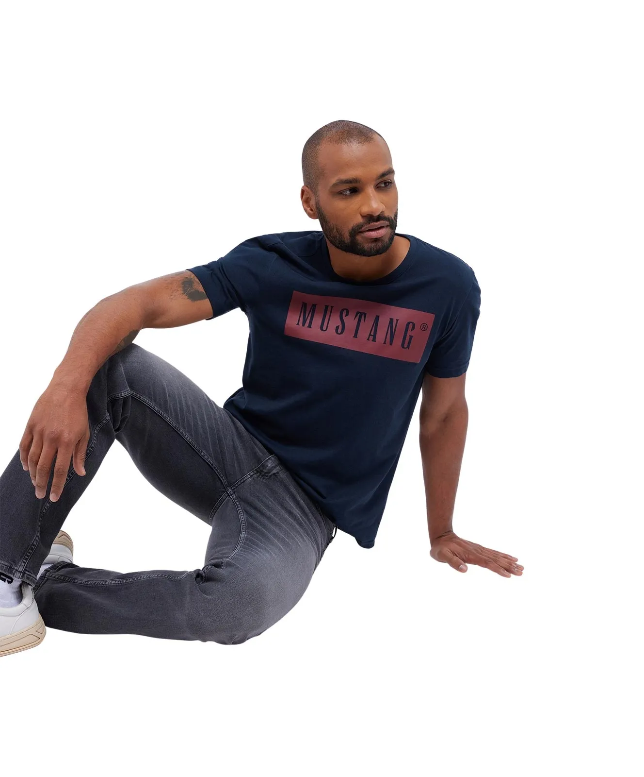 Mustang Logoshirt Austin in Carbon