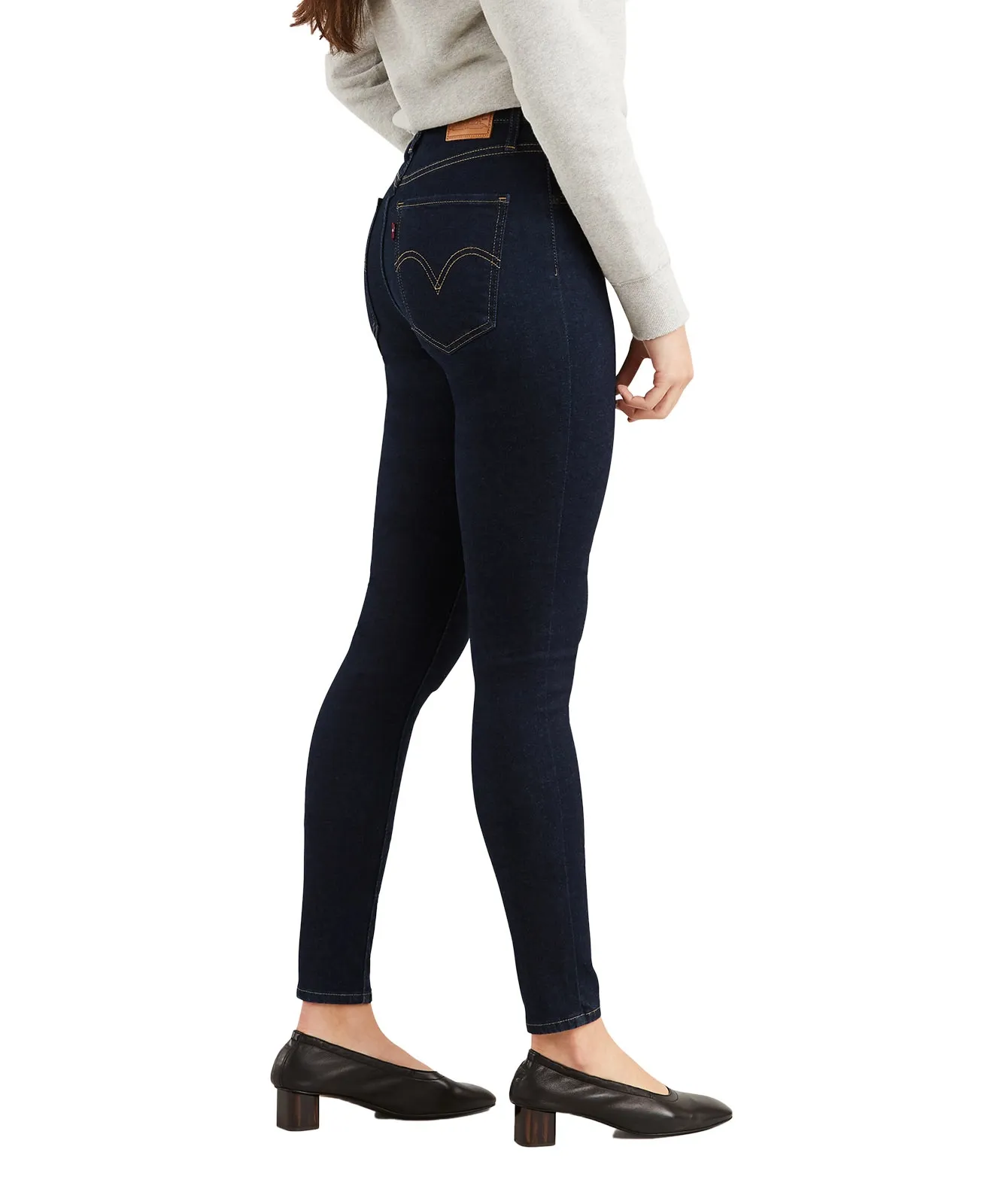 Levis High Waisted Jeans Mile High Super Skinny in Celestial Rinse