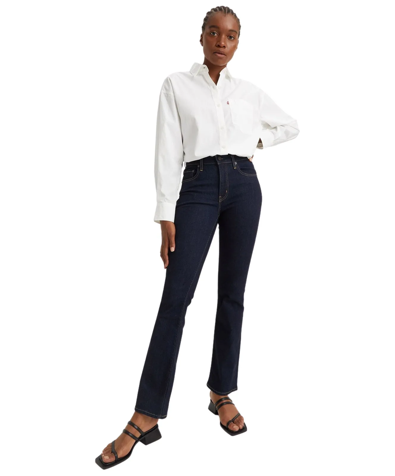 Levis Bootcut Jeans 725 High Rise Bootcut in Blue Wave Rinse