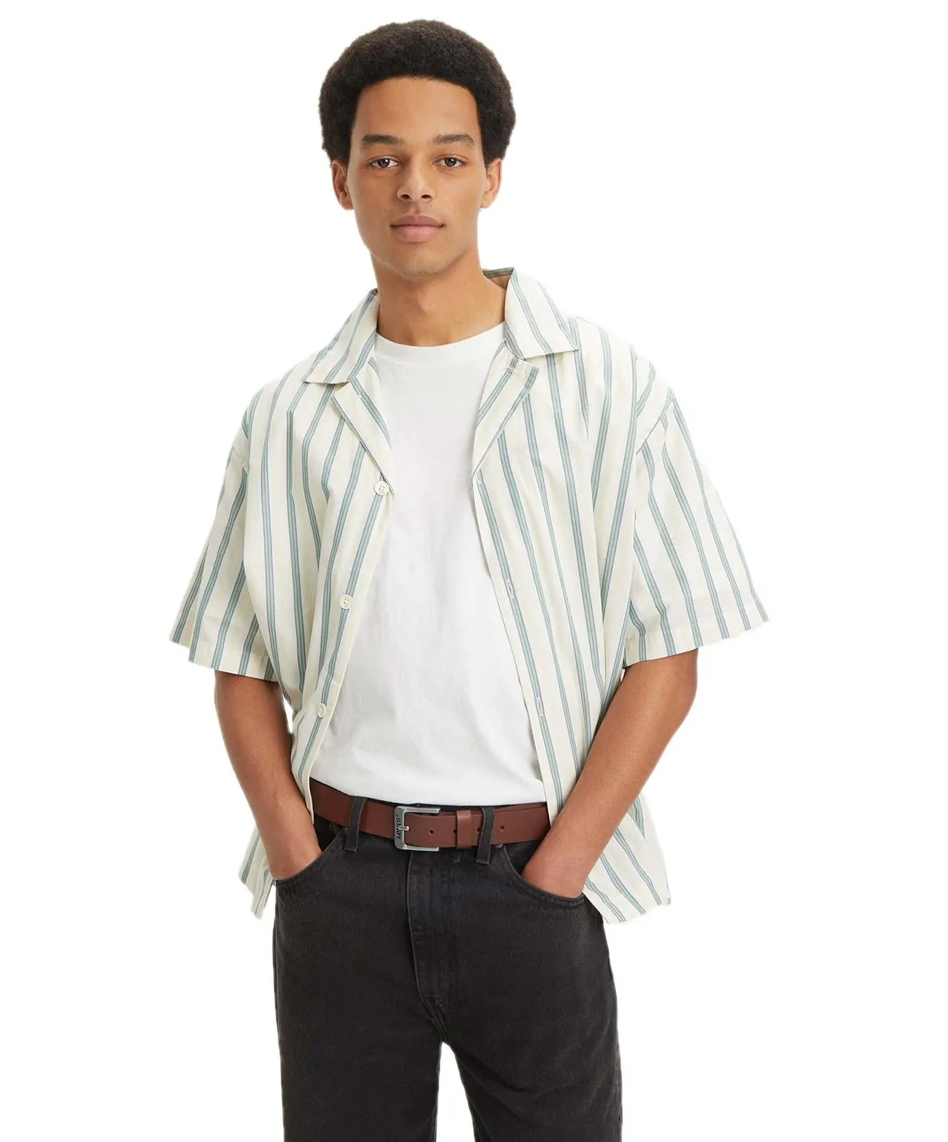 Levis Ledergürtel Free in Brown