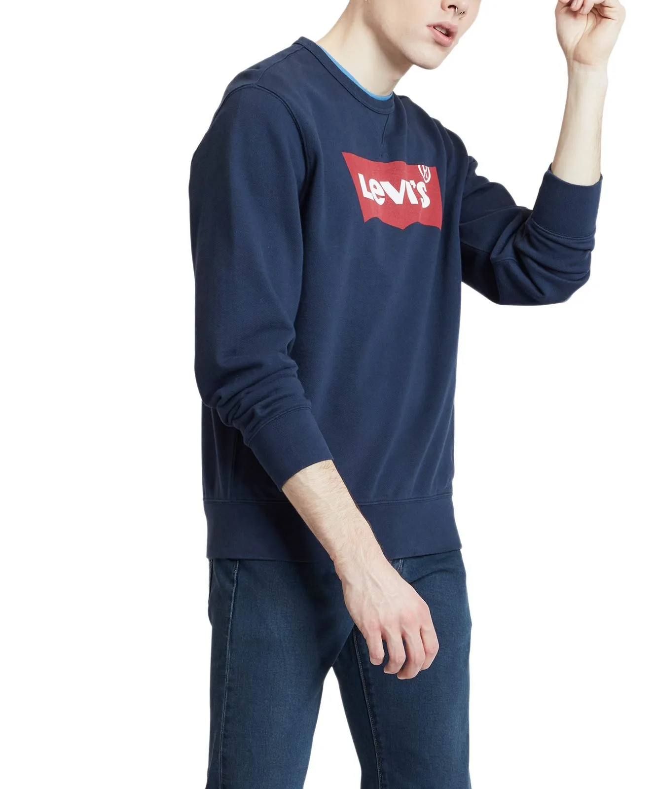 Levis Sweatshirt Graphic Crew in Dress Blues