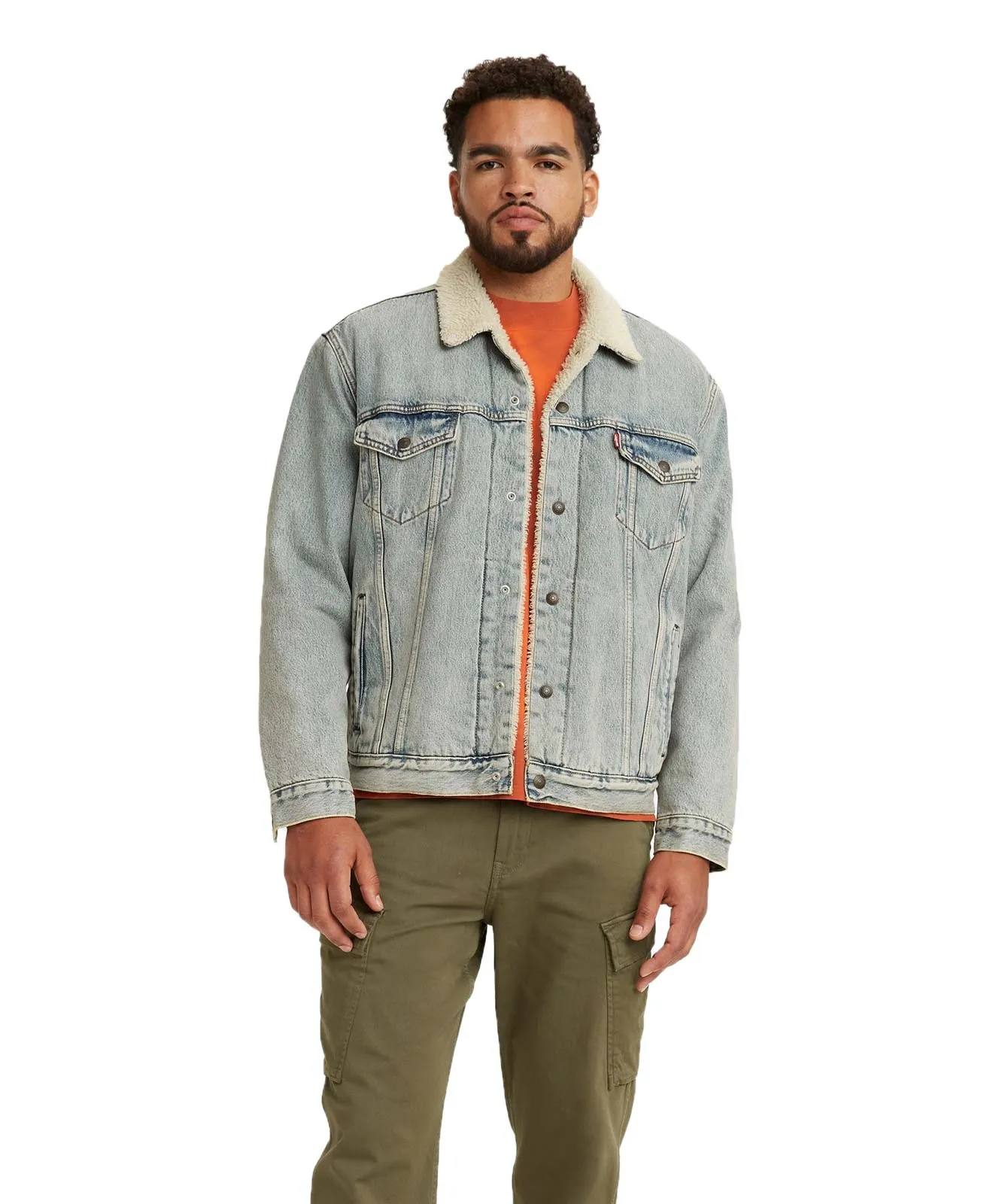 Levis Jeansjacke Sherpa Trucker in Stonebridge