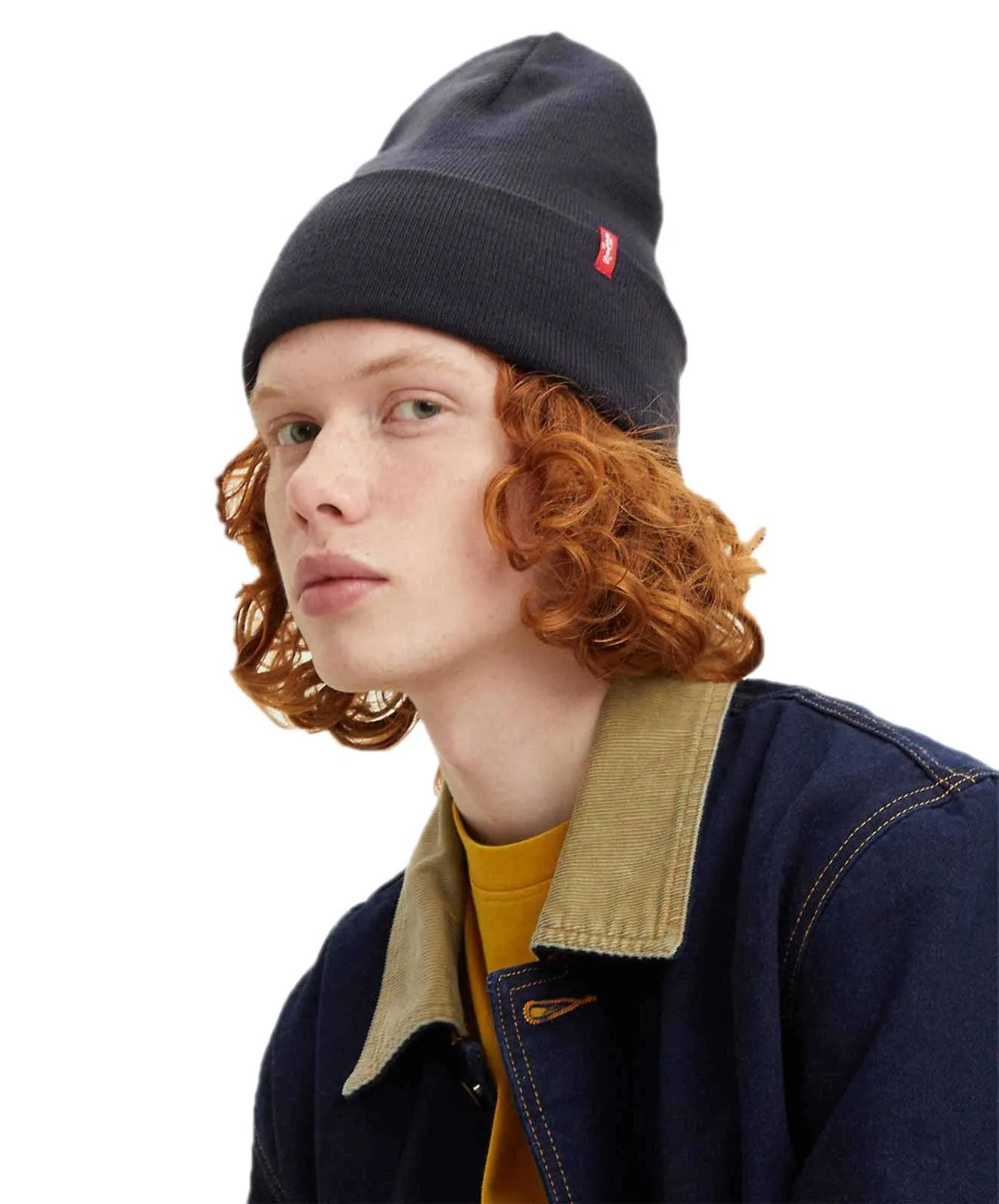 Levis Strickmütze Everyday Beanie mit Logo in Dunkelblau