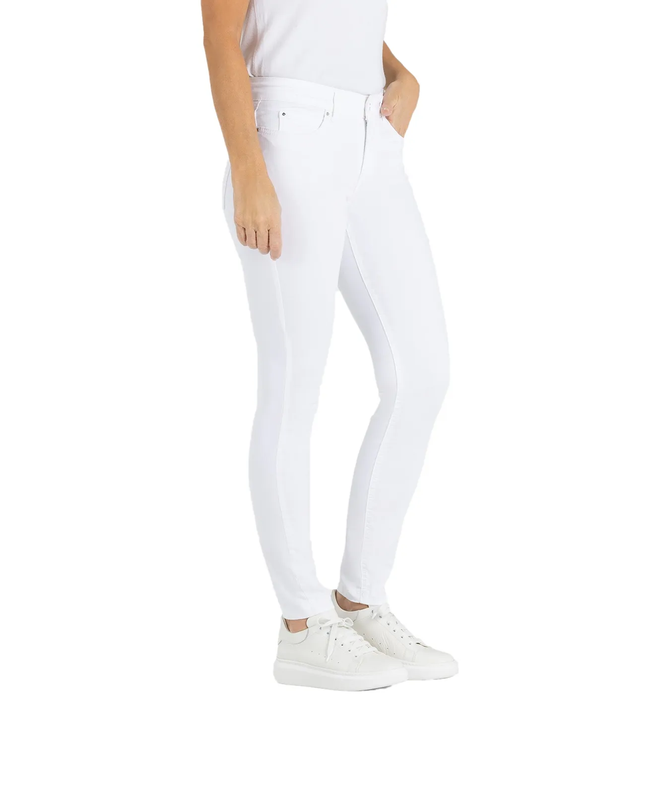 MAC Röhrejeans Dream Skinny in White Denim