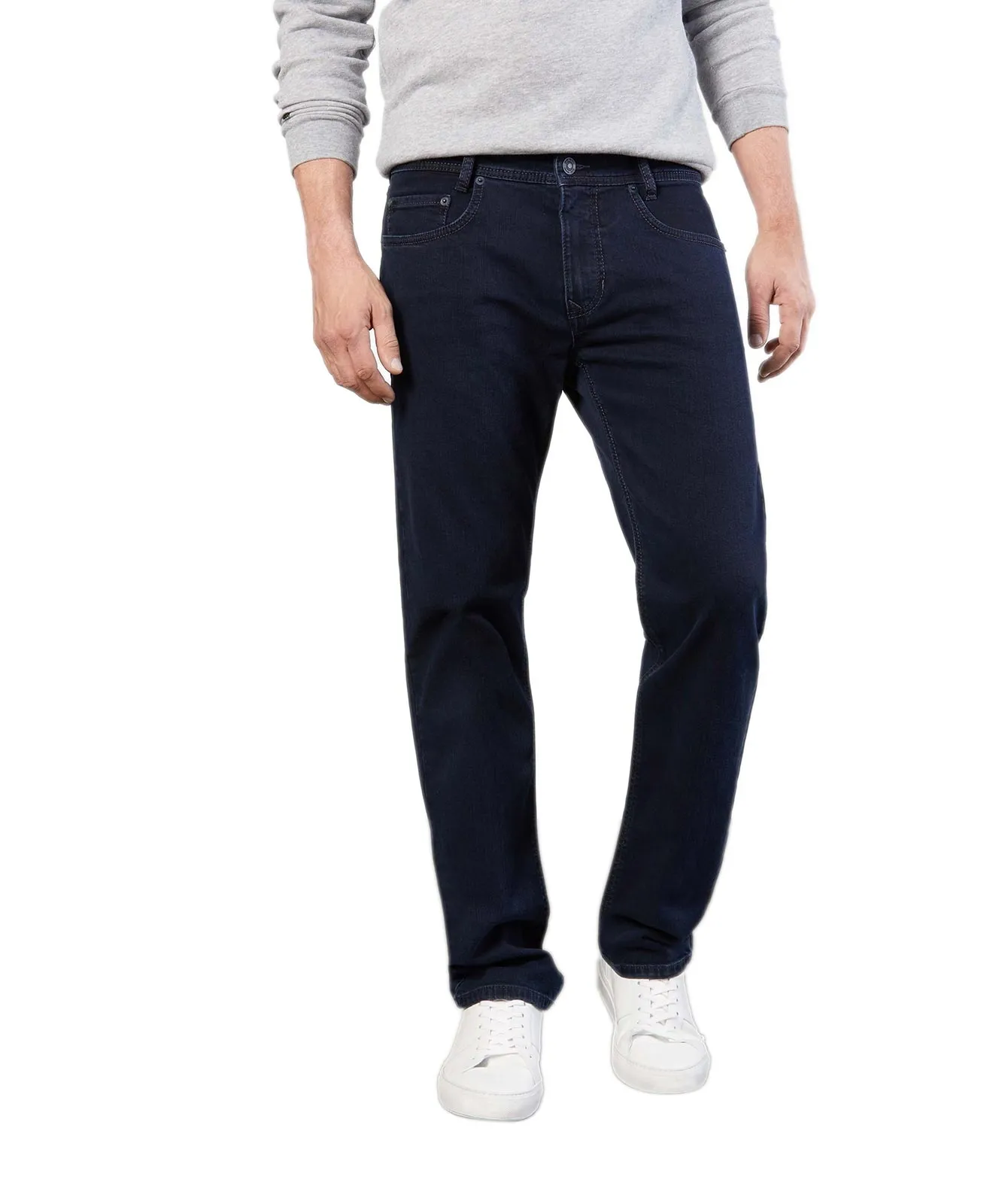 MAC Straight Jeans Arne in Blue Black