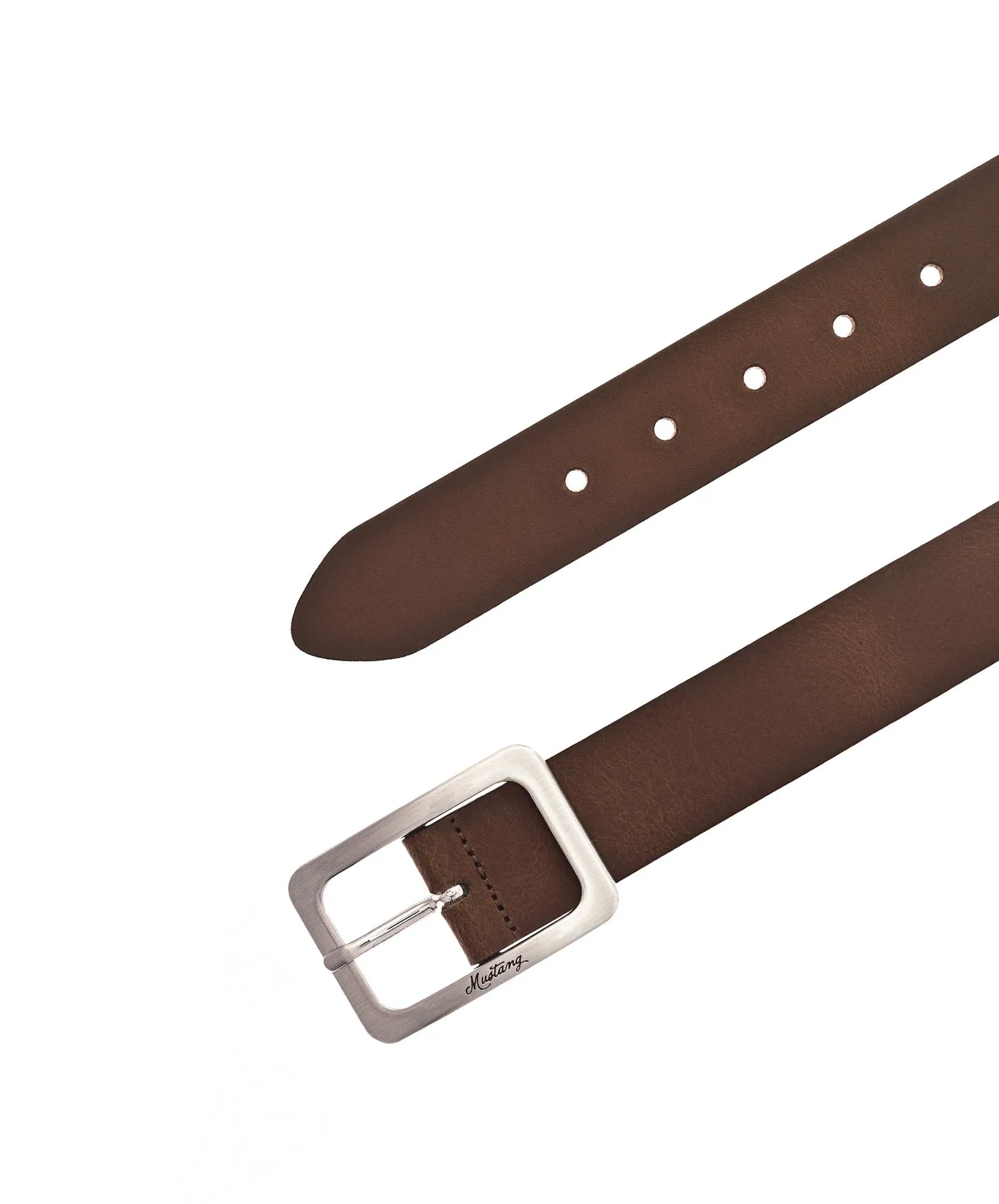 Mustang Hüftgürtel 35 Mm Ledergürtel Mit Schließe in Baileys
