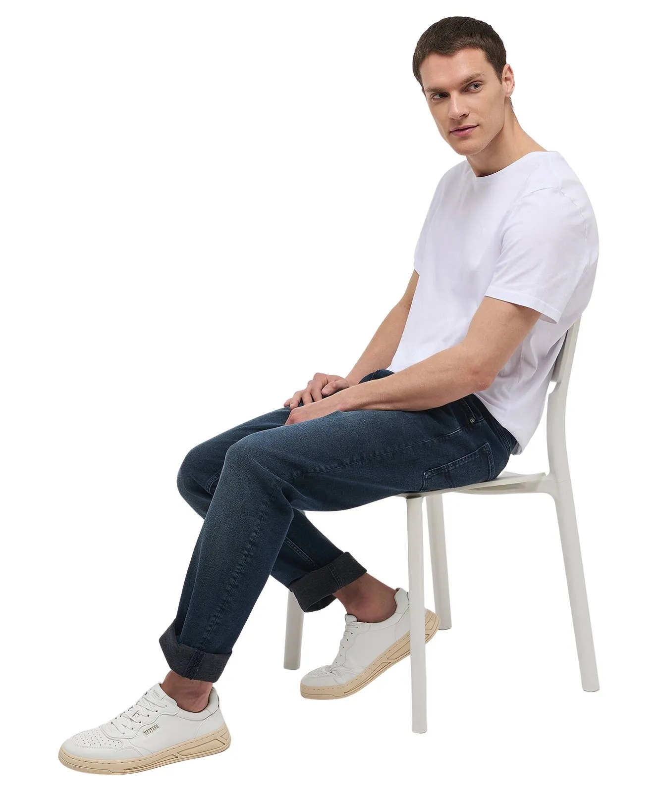 Mustang Slim Fit Jeans Orlando Slim in Blue Black Used