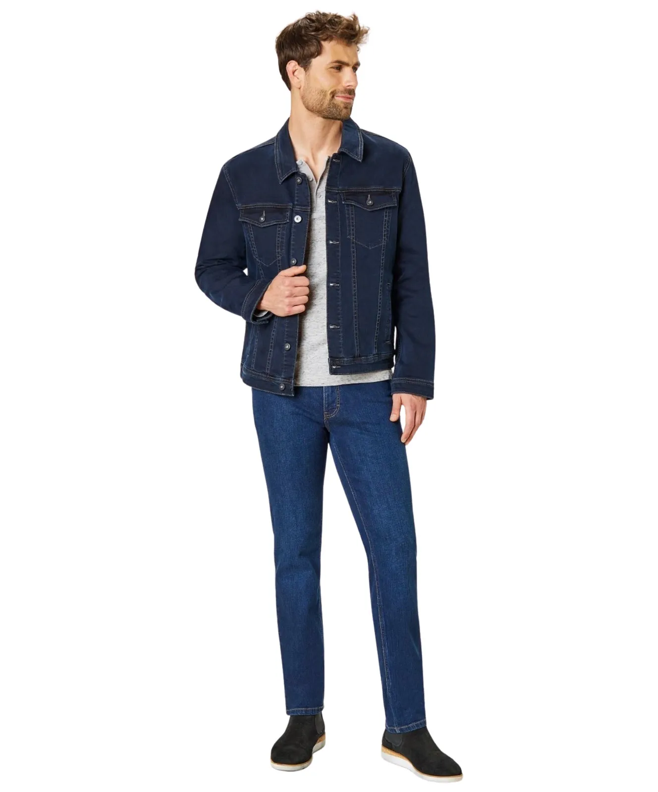 Paddocks Slim Fit Jeans Ranger Pipe in Dark Stone Used