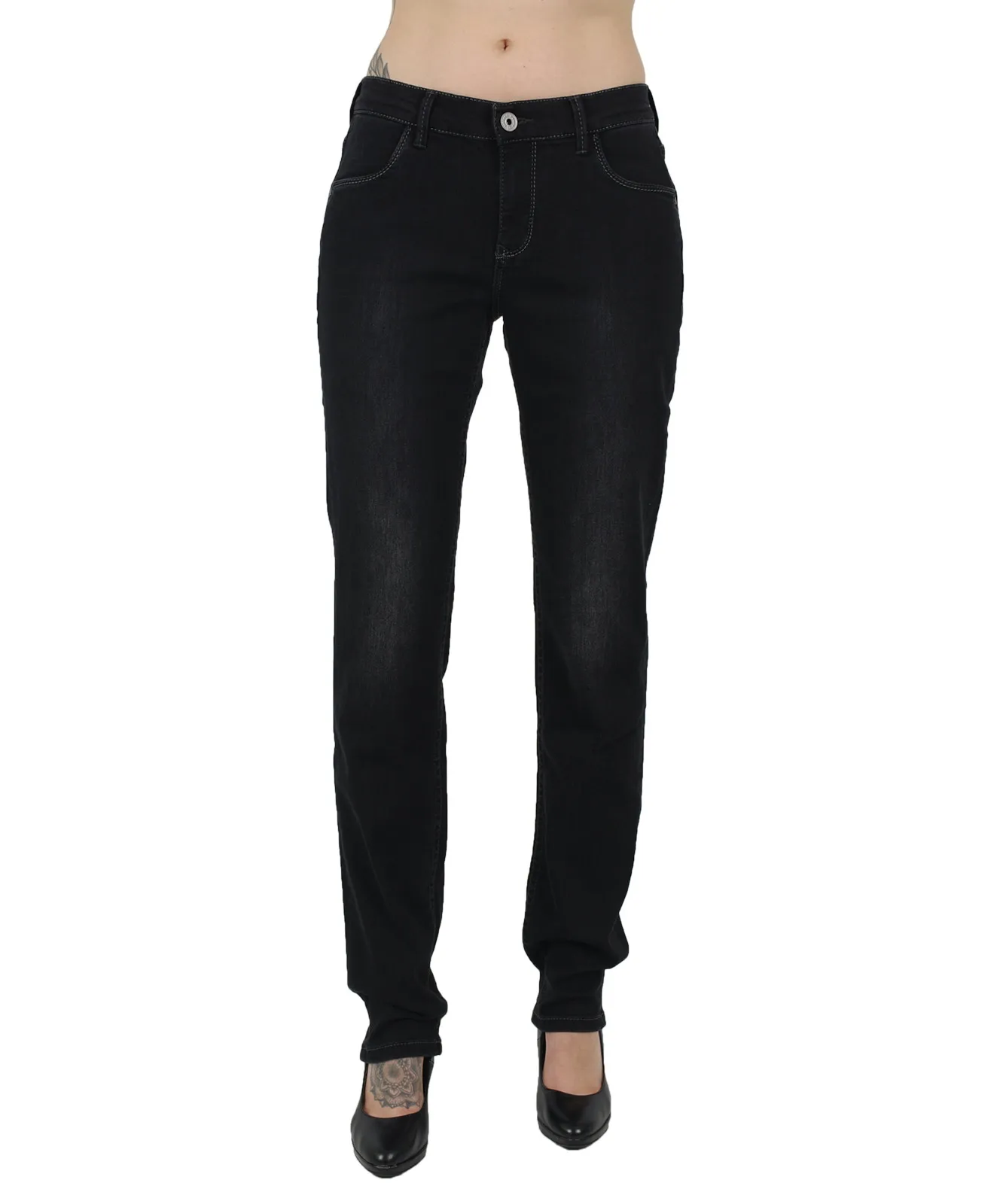 Pioneer Straight Jeans Sally in Black/Black Used