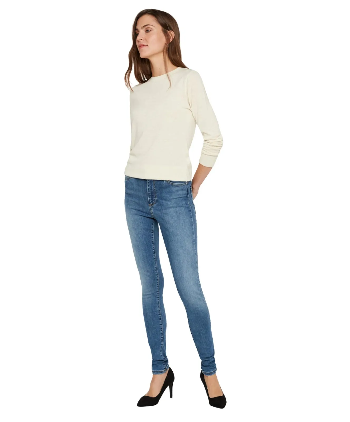 Vero Moda High Waisted Jeans Sophia in Light Blue