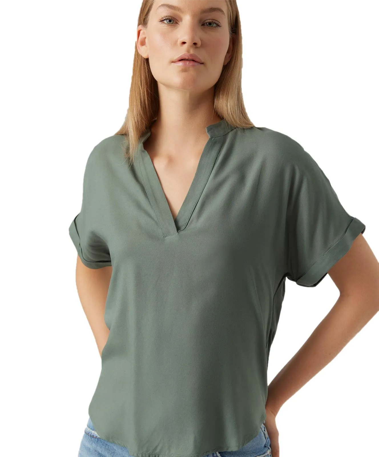 Vero Moda Blusenshirt Beauty in Laurel Wreath