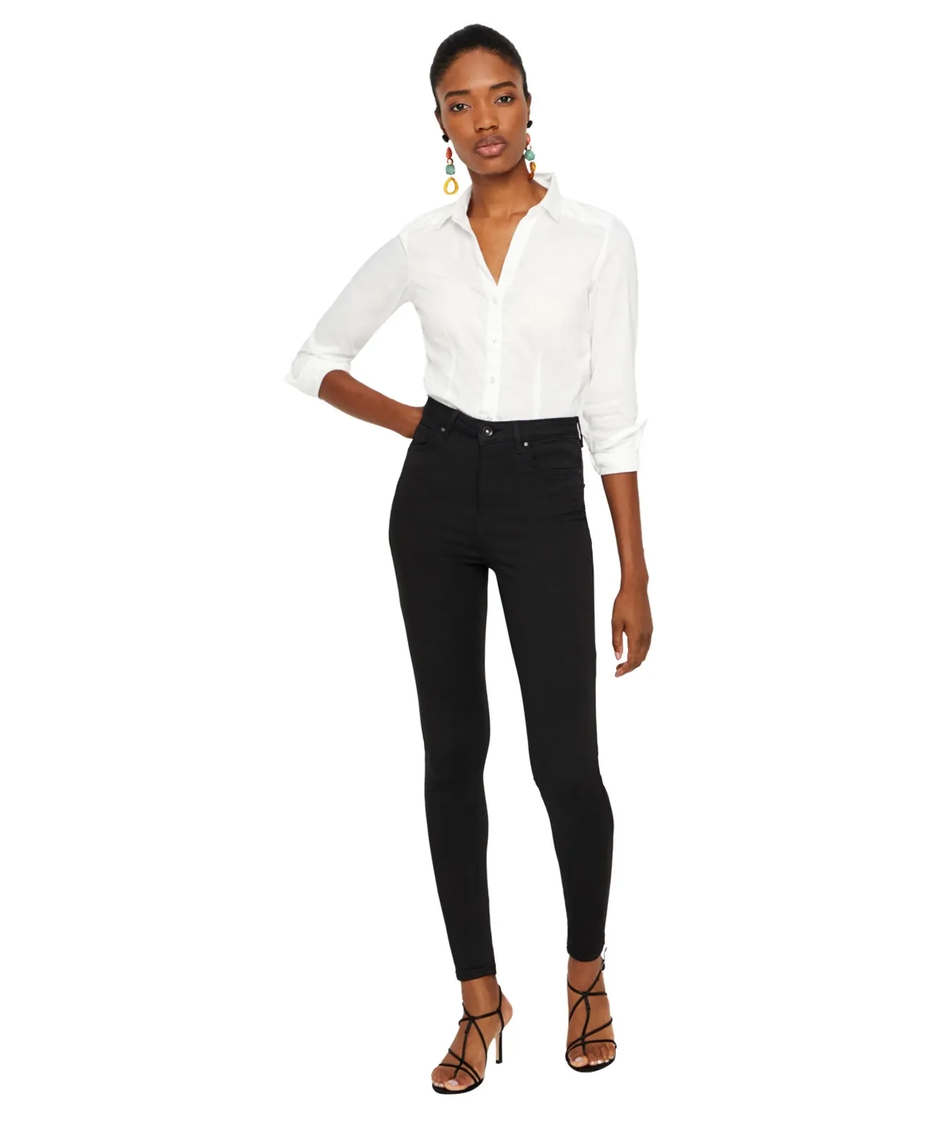 Vero Moda High Waisted Jeans Sophia in Black