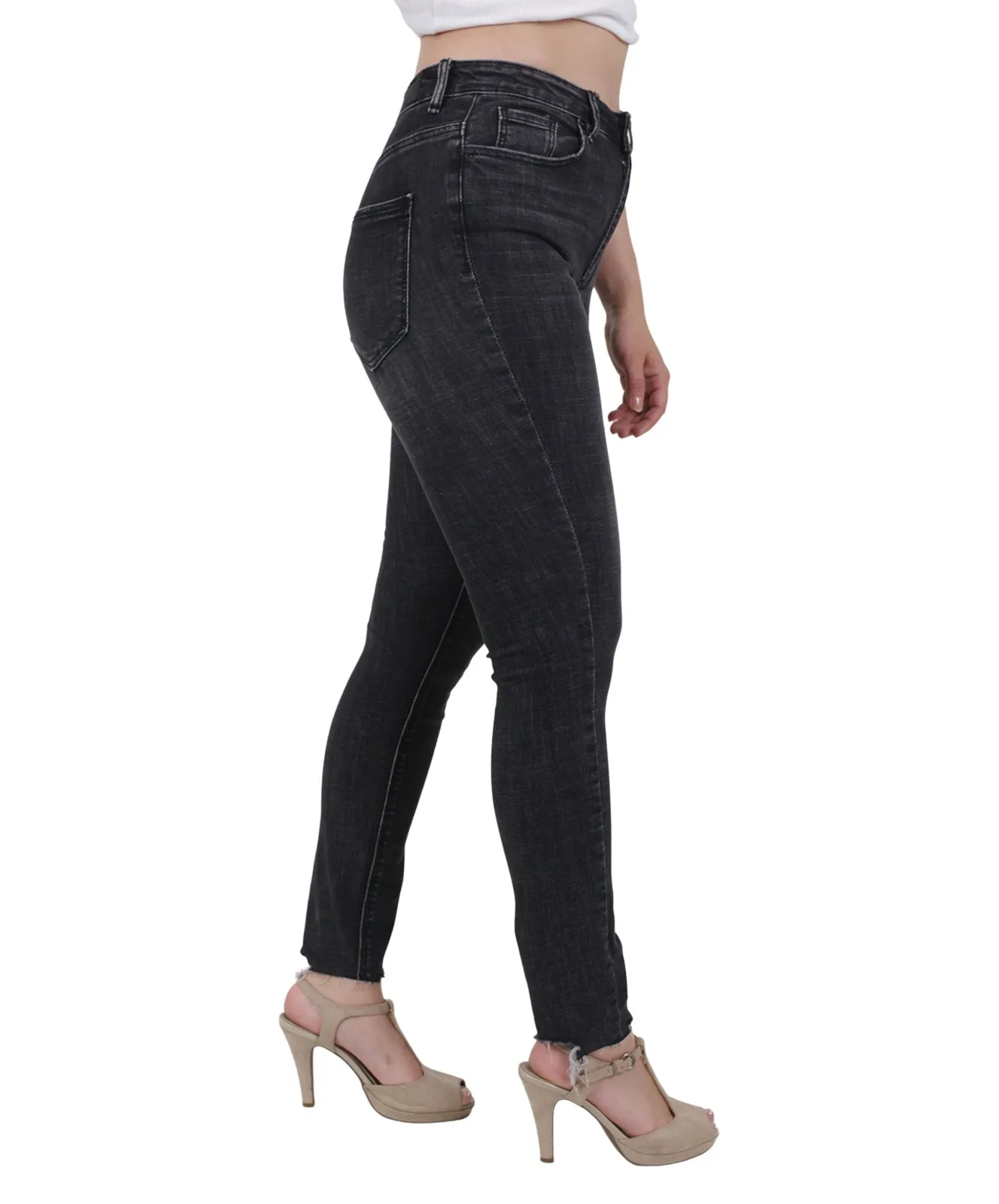 Vero Moda High Waisted Jeans Sophia in Black Denim