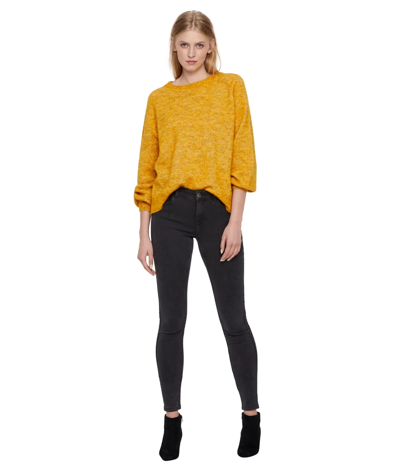 Vero Moda Röhrejeans Seven in Dark Grey