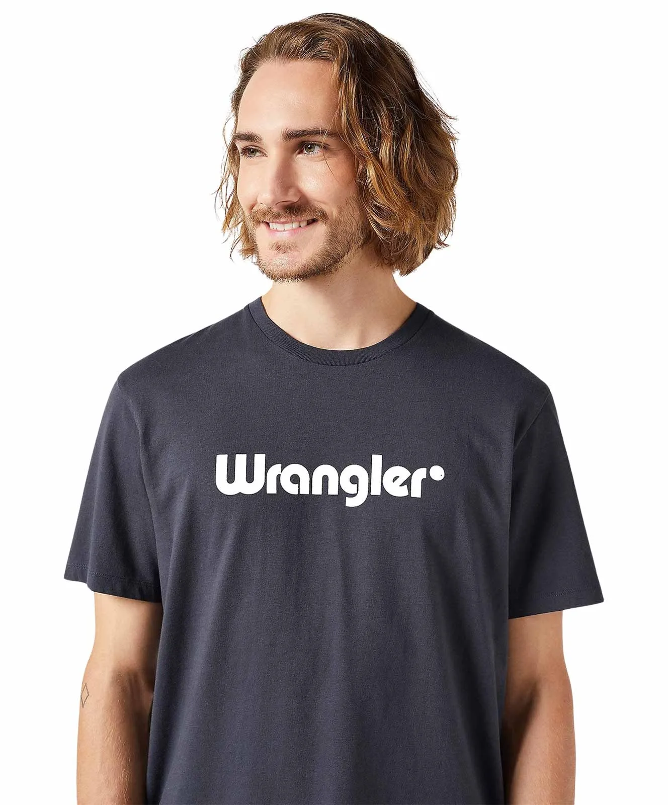 Wrangler Logoshirt Frame Logo Tee in Black