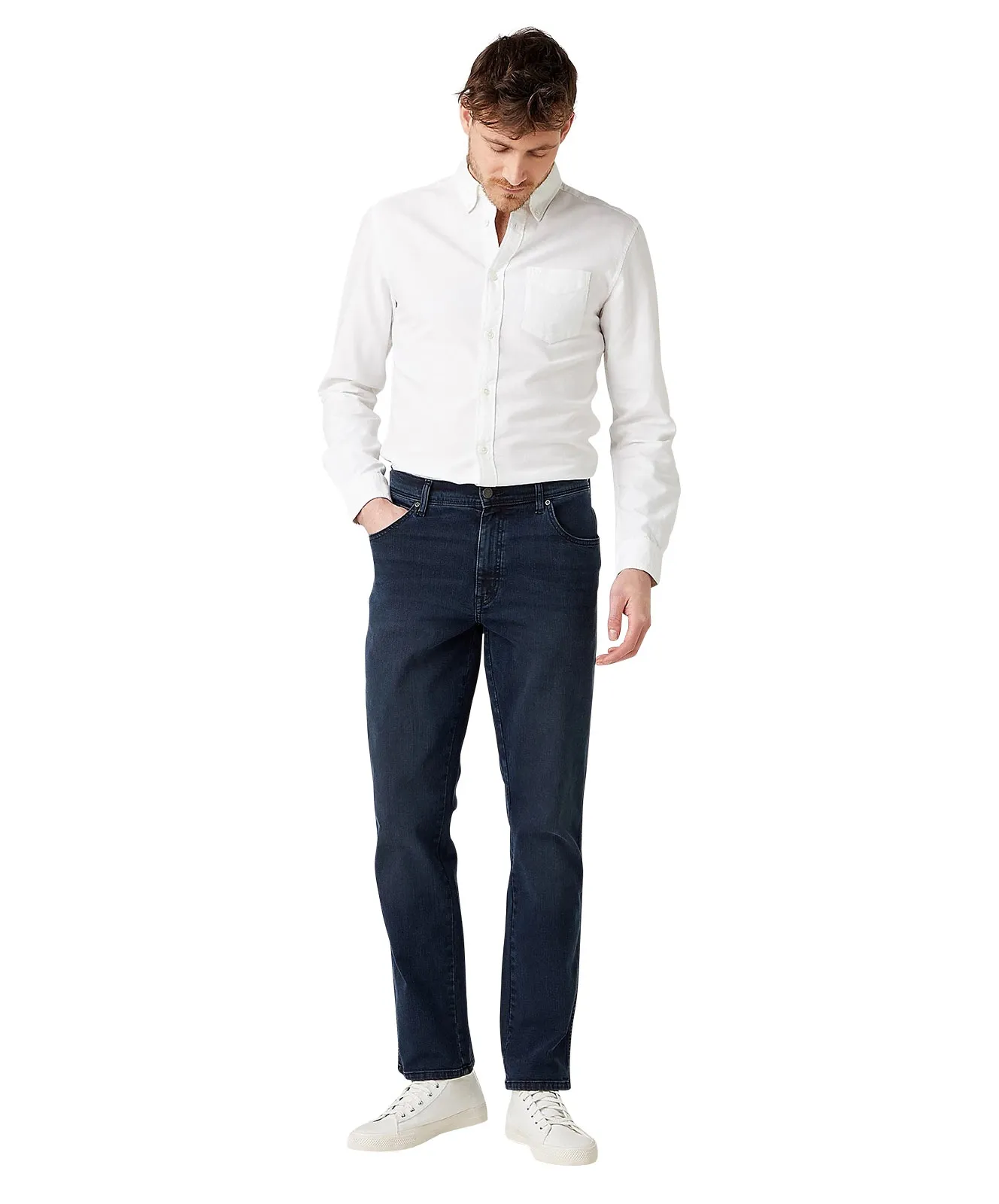 Wrangler Slim Fit Jeans Texas Slim in Bruised River