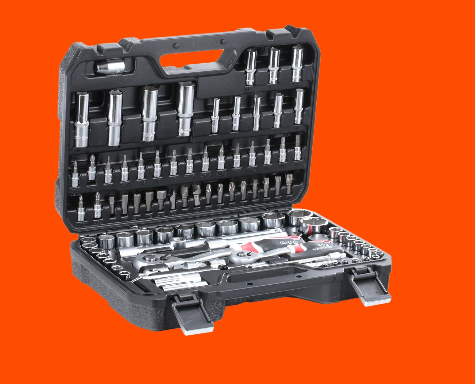 YATO Werkzeugset Anzahl Werkzeuge: 94 YT-12681 Werkzeugsatz,Steckschlüsselsatz