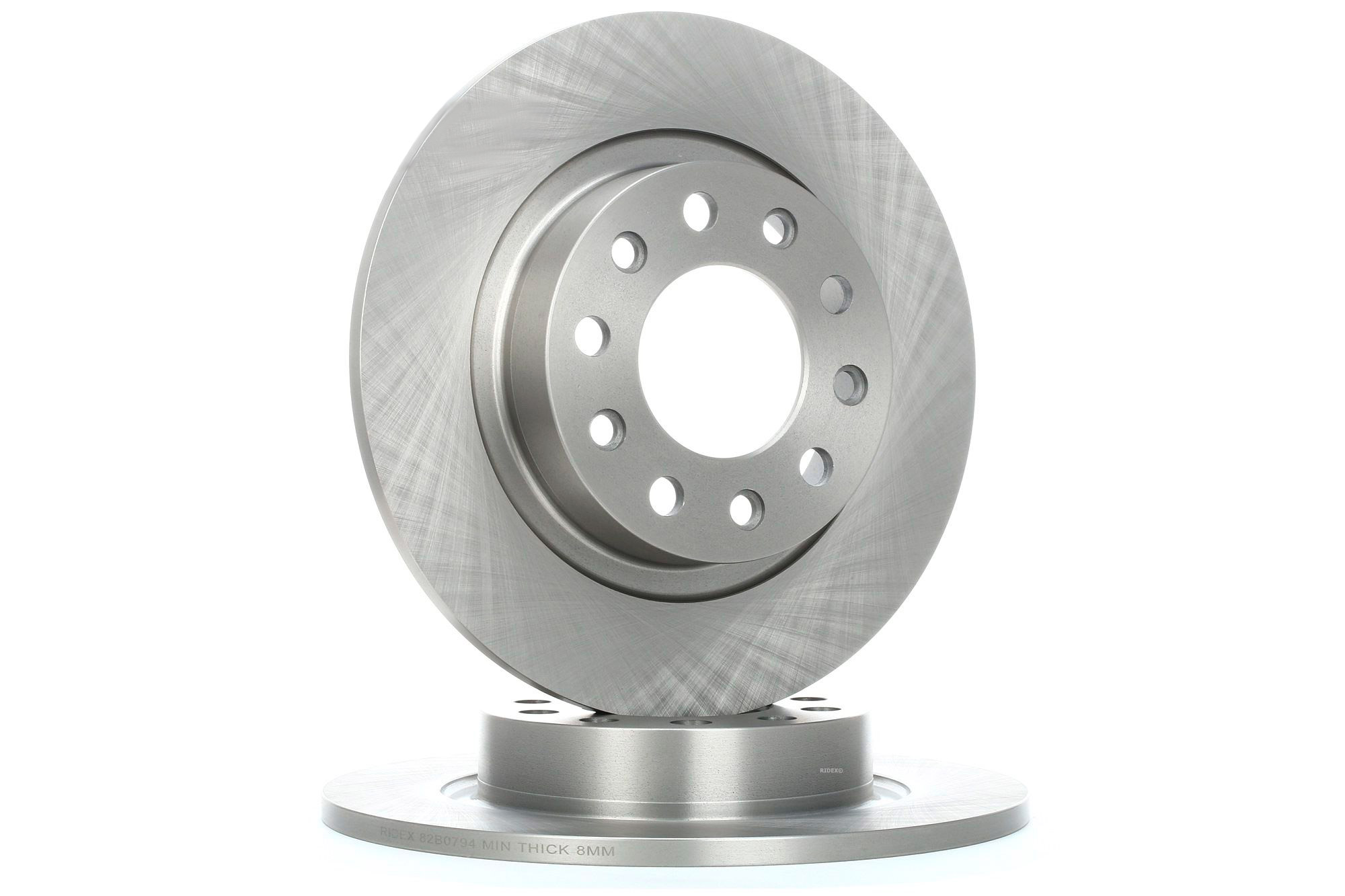 RIDEX Bremsscheibe Hinterachse 82B0794 Bremsscheiben,Scheibenbremsen ALFA ROMEO,DODGE,GIULIETTA (940),Giulietta Kastenwagen (940_),Dart Limousine (PF)