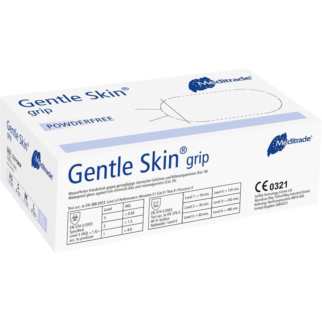 Meditrade Gentle Skin® grip Latex Einweghandschuh