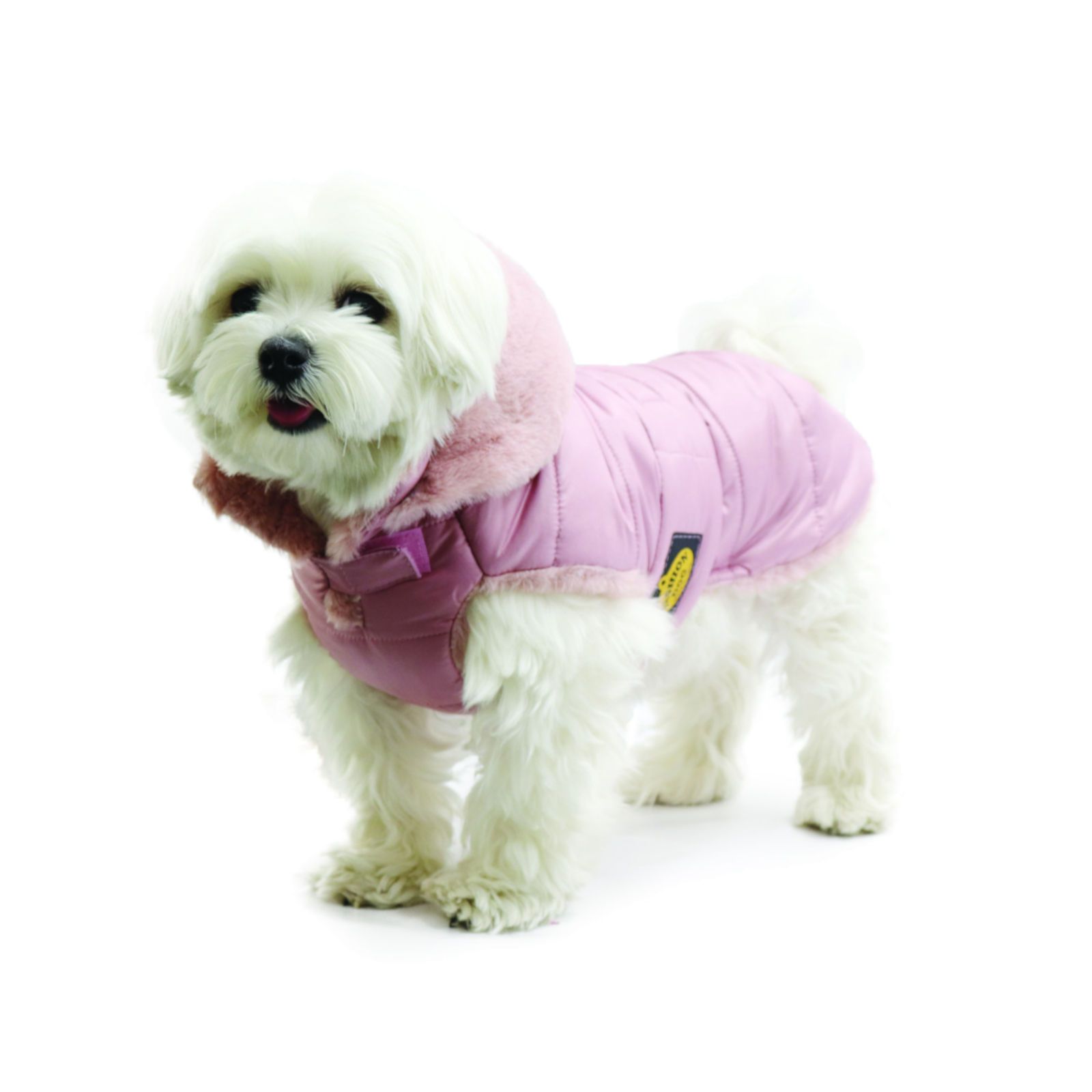 Fashion Dog Hunde-Steppmantel für Malteser - Rosa - 27 cm