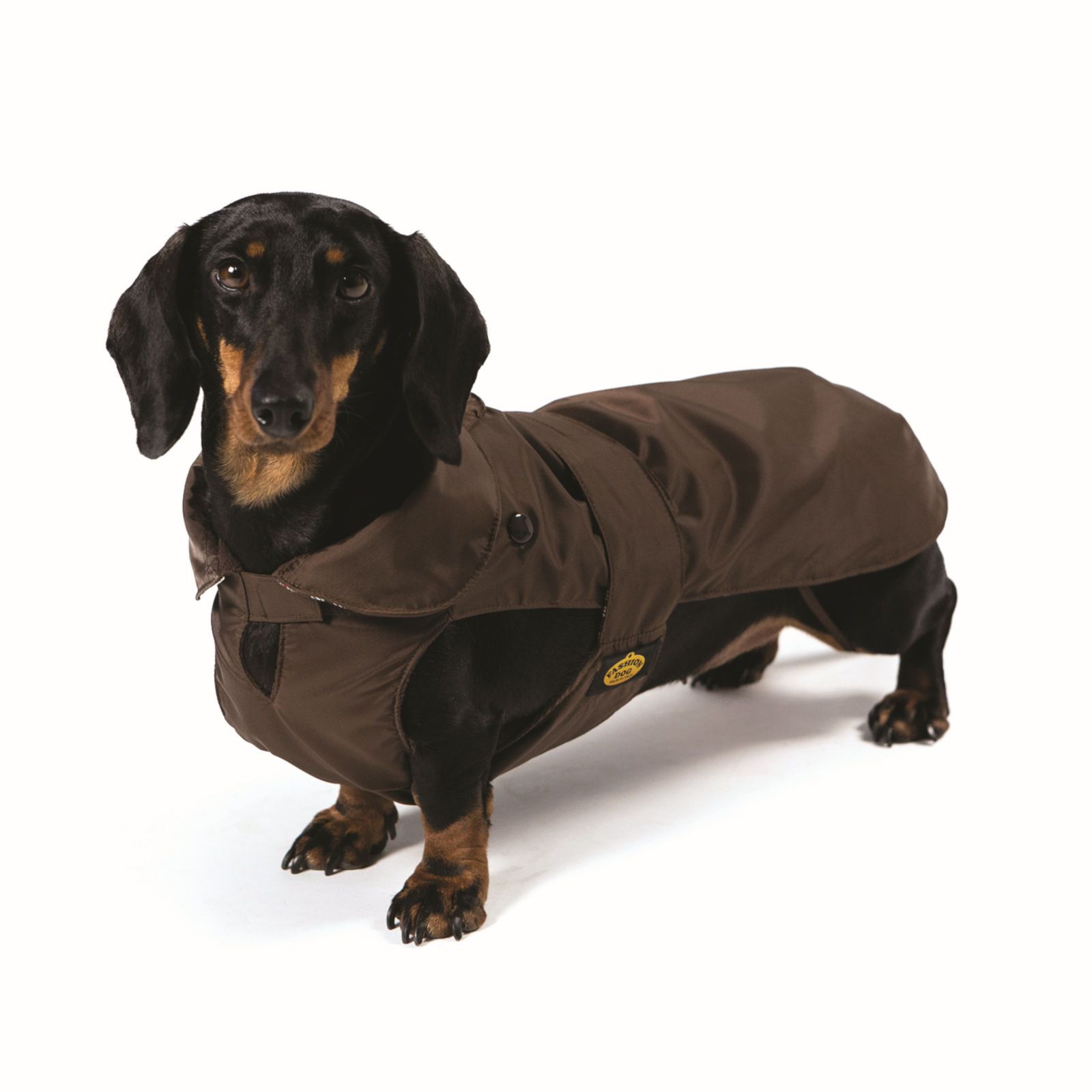 Fashion Dog Hundemantel speziell für Dackel - Braun - 33 cm