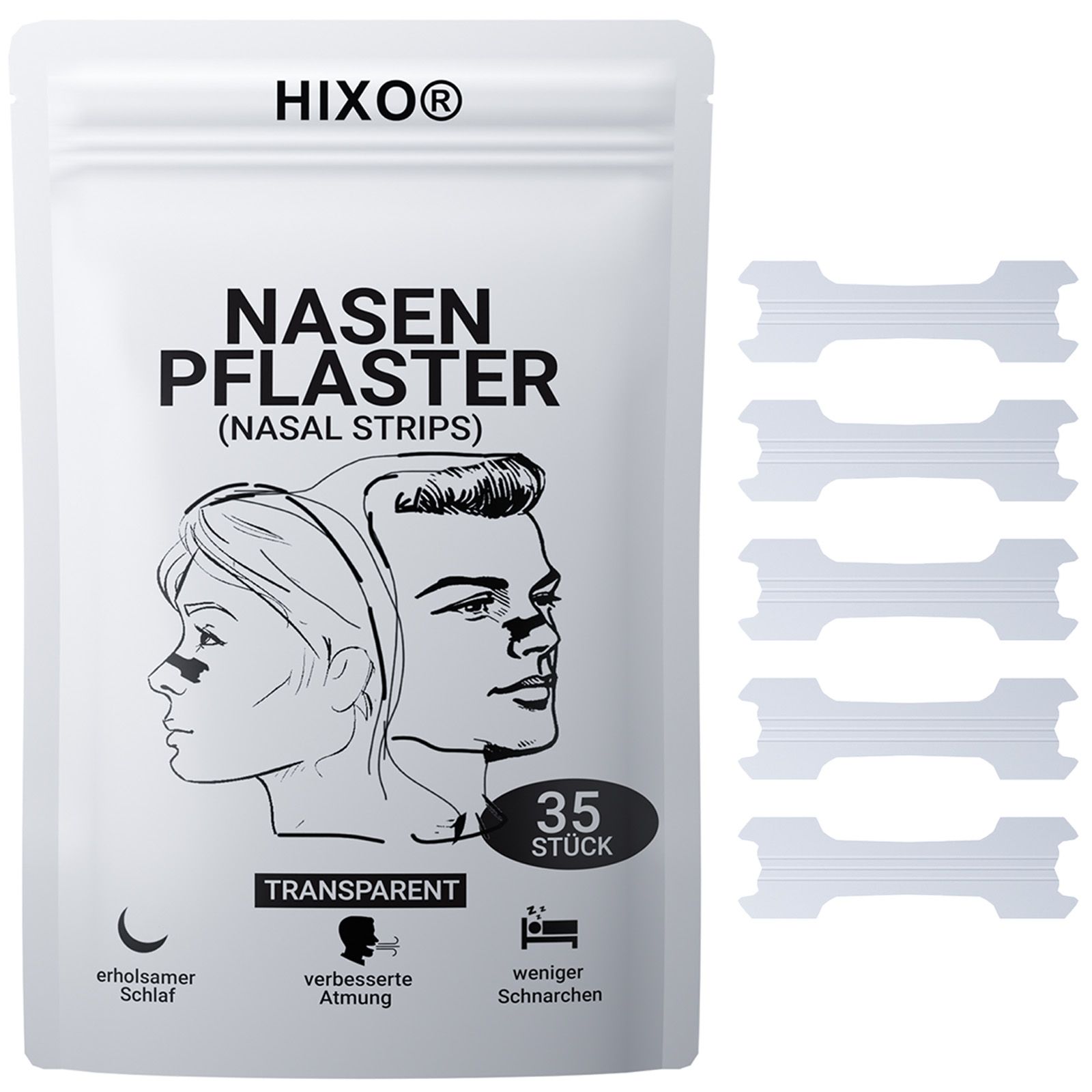 Hixo Nasenpflaster Transparent