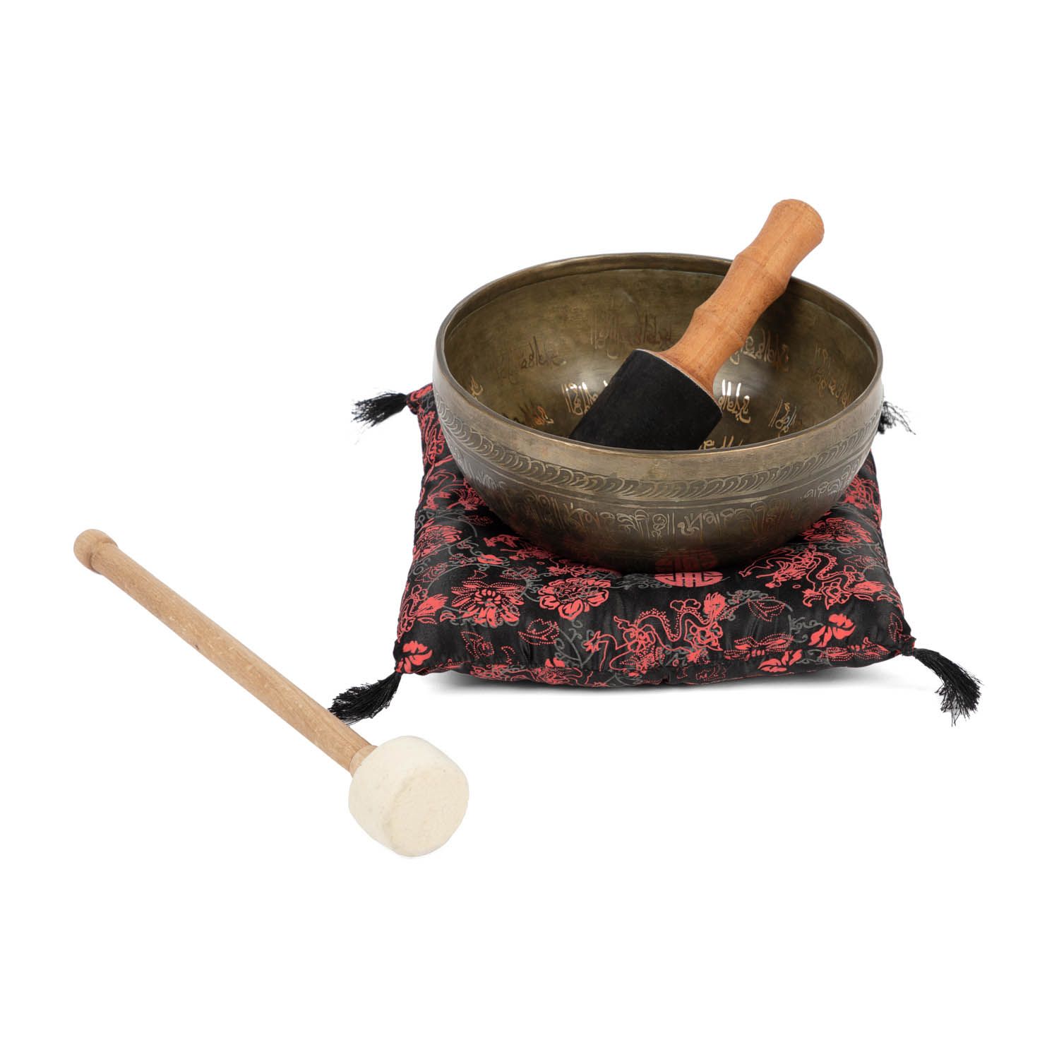 bodhi Tibetische Klangschale mit Blume DES Lebens Gravur