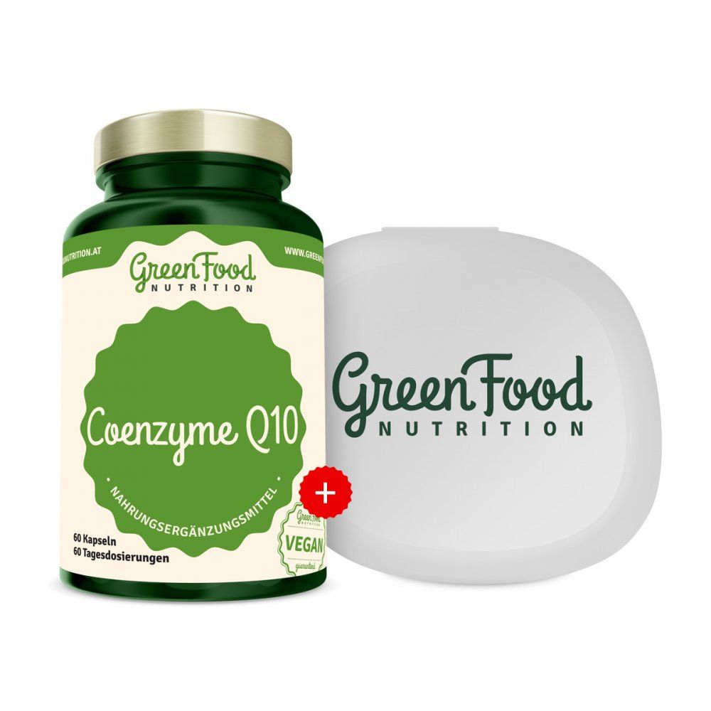 GreenFood Nutrition Coenzym Q10 + Kapselbehälter