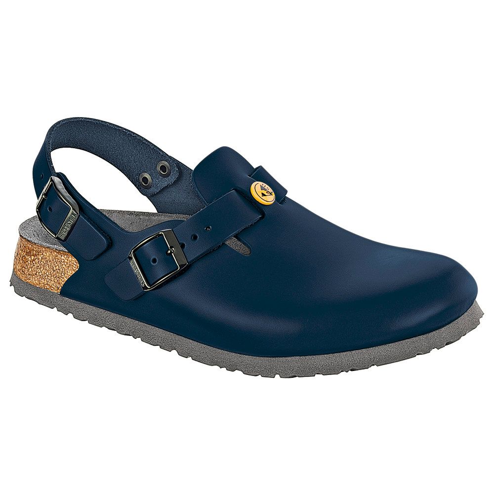 Birkenstock Tokio ESD Pantolette blau schmale Weite Gr. 38