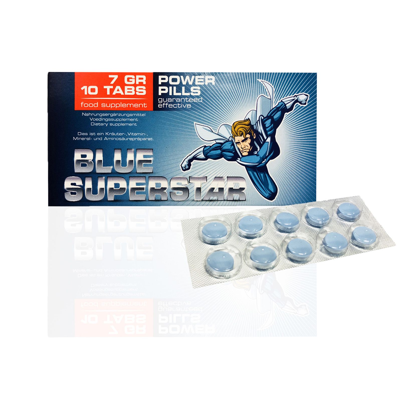 Pharmaquest - Blue Superstar Nahrungsergänzung Libido 10 stk