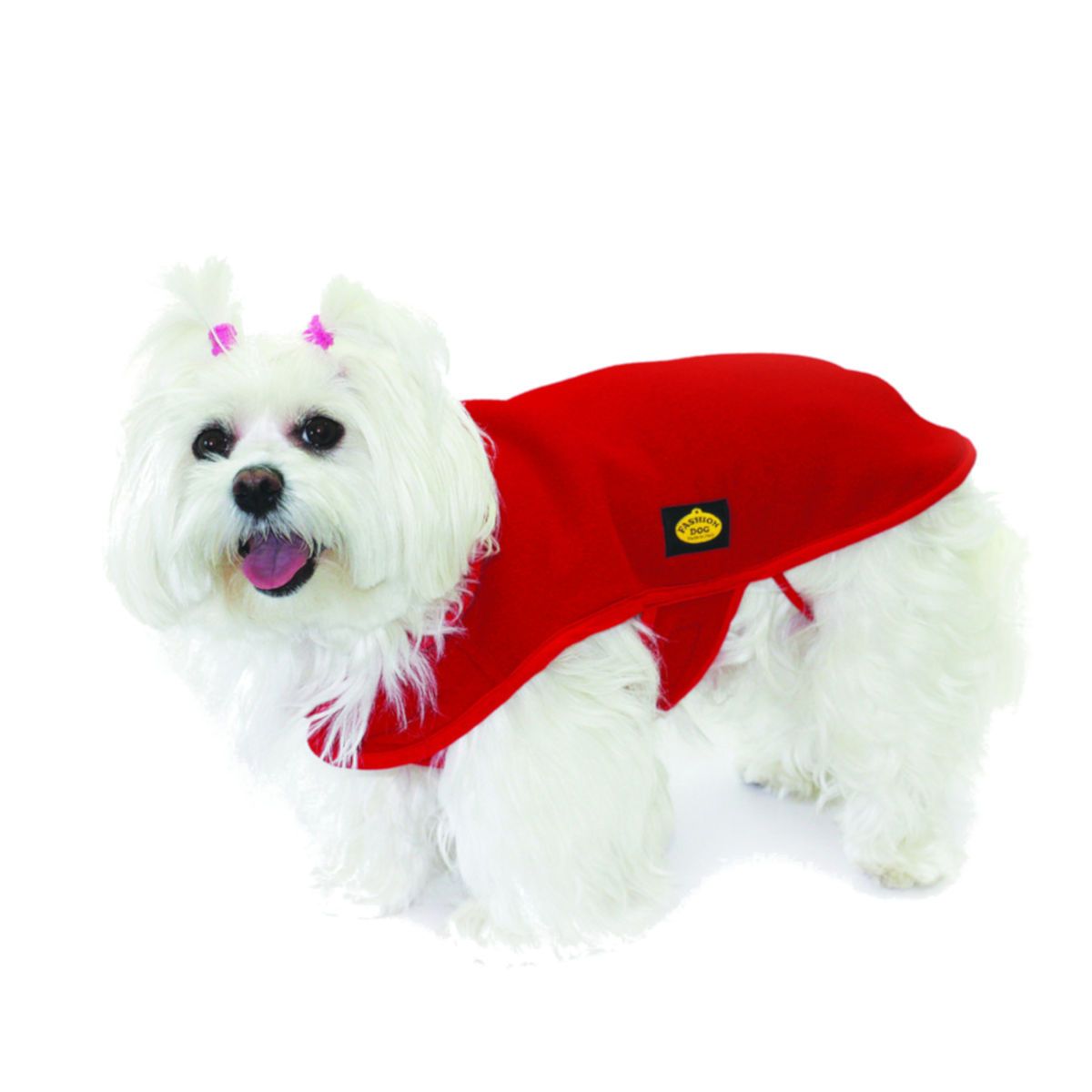 Fashion Dog Fleece-Hundemantel - Rot - 27 cm