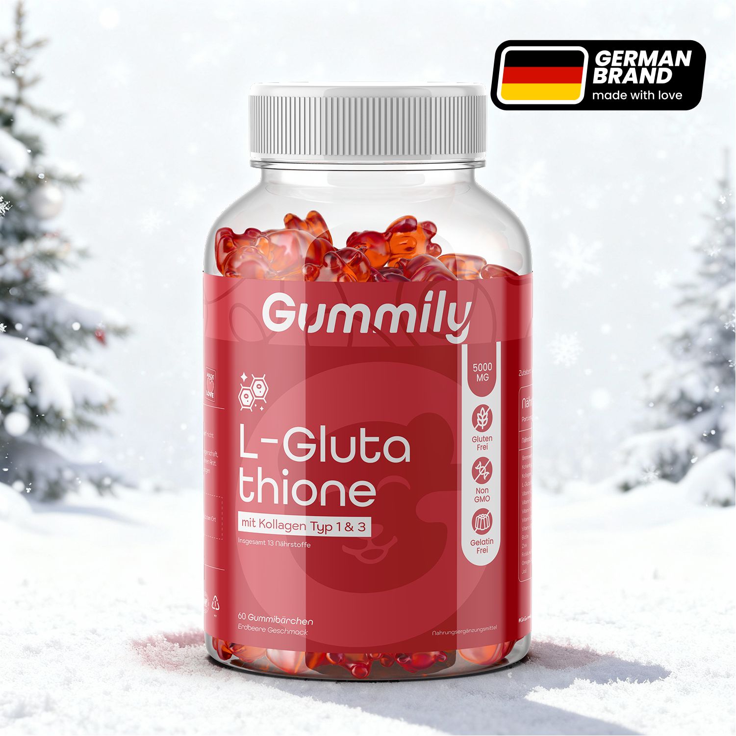 Gummily® L-Glulathion Gummibärchen mit Fisch Kollagen Typ 1 & 3