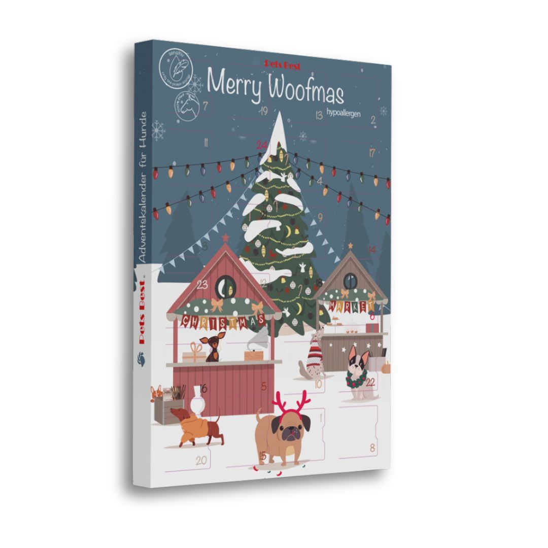 Hypoallergener Adventskalender für Hunde 'Christmas Market' - Pets Best