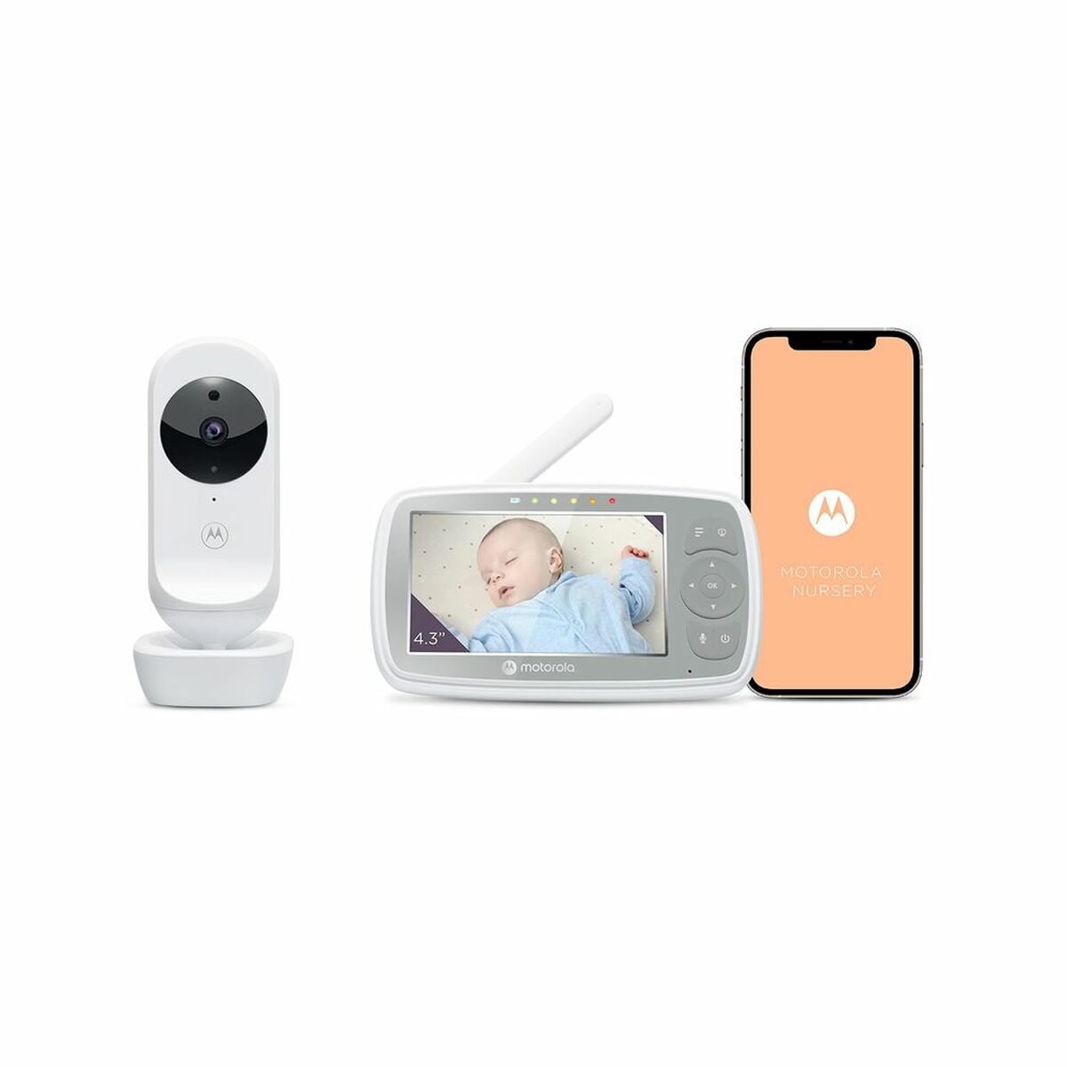 Babyphone mit Kamera Motorola VM44 4,3' HD WIFI