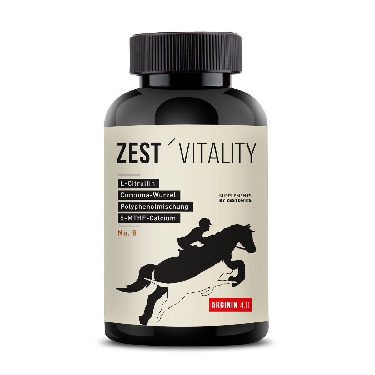 zest'vitality Arginin 4.0 Nahrungsergaenzung - Arginin Base + Citrullin Pulver von zestonics Arginin fuer Pferde