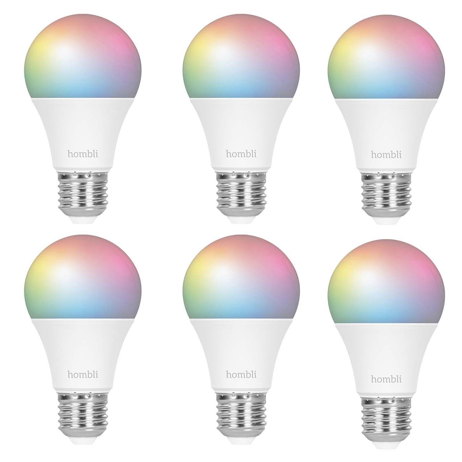 Hombli Smart Bulb E27 Color-Lampe 3er-Set + gratis Smart Bulb E27 Color 3er-Set
