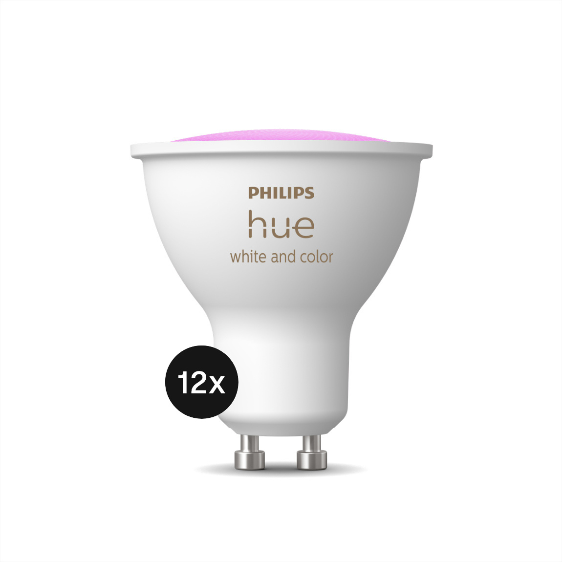 Philips Hue White & Color Ambiance GU10 LED Lampe 400lm - 12er-Set