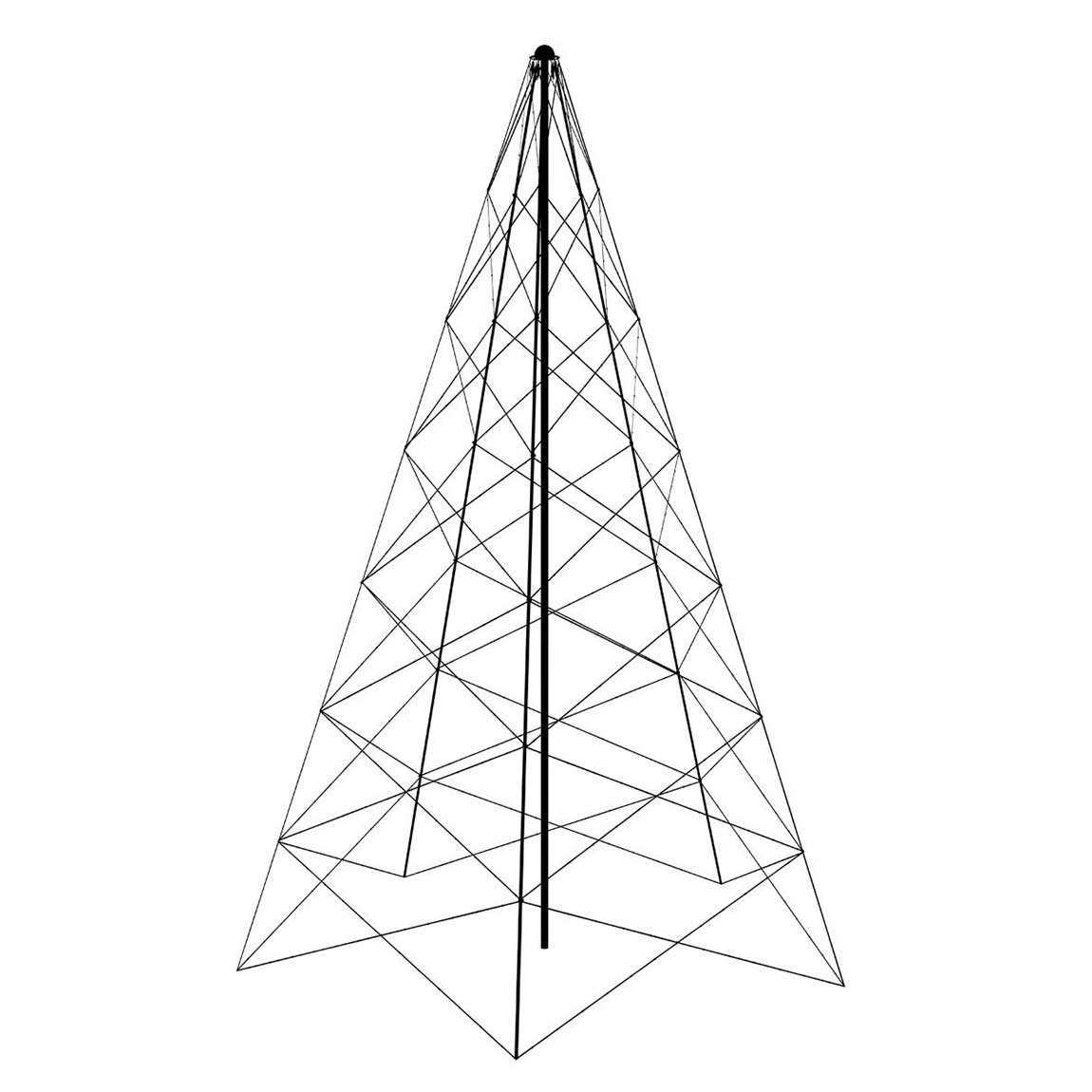 Hombli Smart Christmas Tree - Smarter Weihnachtsbaum - Schwarz