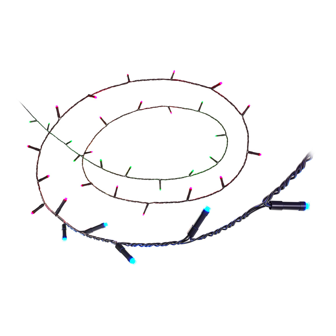 WiZ Fairy Light Color 20m - Outdoor Lichterkette - Schwarz