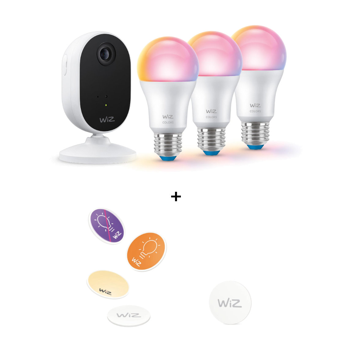 WiZ Security Camera Starter-Set WiFi + NFC-Tags 4er-Set