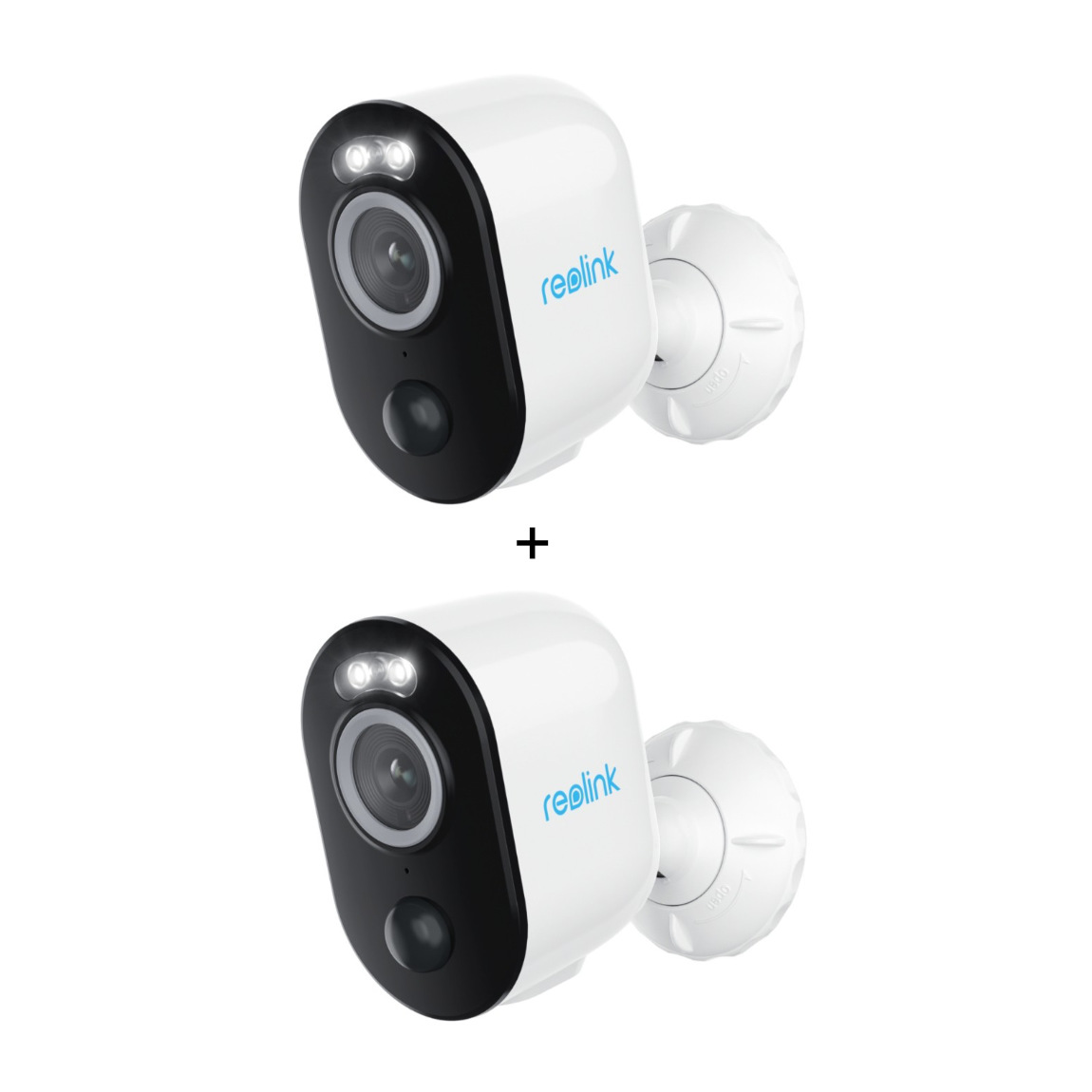 Reolink Argus Series B330 - Kabellose 2K Außenkamera mit Licht - 2er-Set