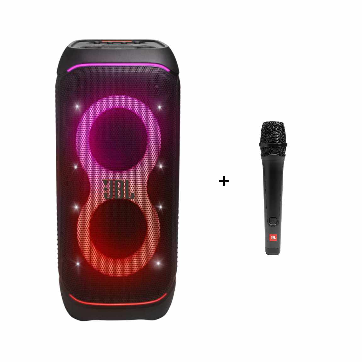 JBL PartyBox Stage 320 + Mikrofon (+GRATIS Hombli Lichterkette)