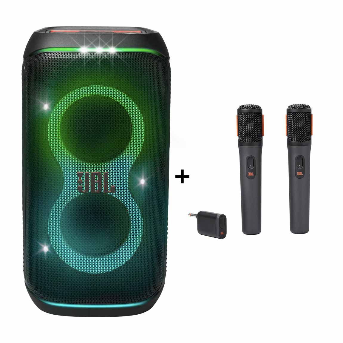 JBL PartyBox Club 120 + PartyBox Wireless Microphone Set (+GRATIS Hombli Lichterkette)