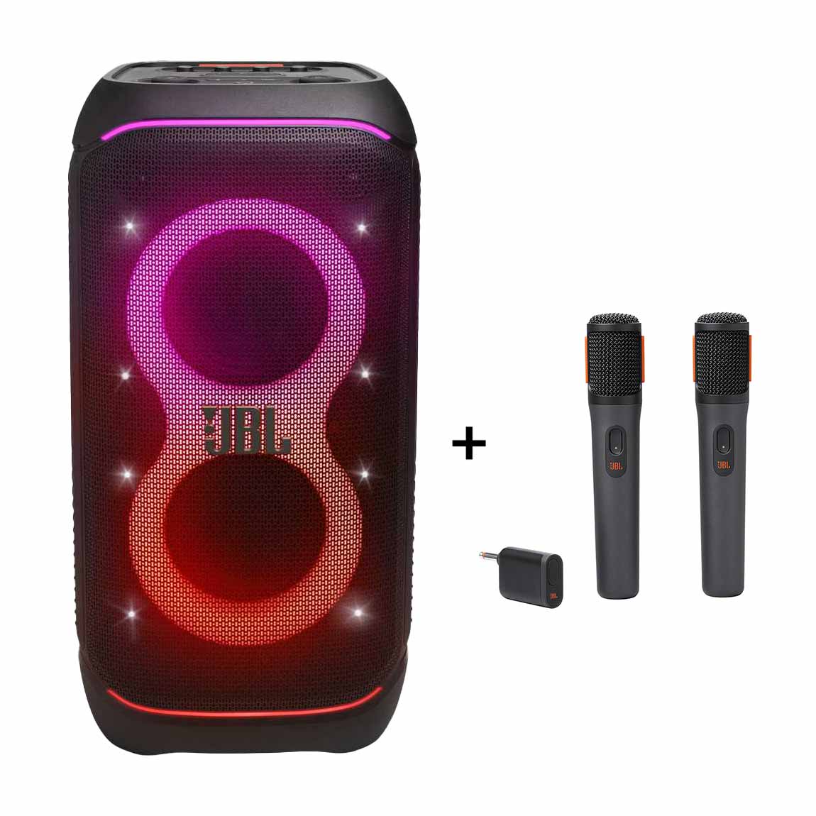 JBL PartyBox Stage 320 + Wireless Microphone Set (+GRATIS Hombli Lichterkette)