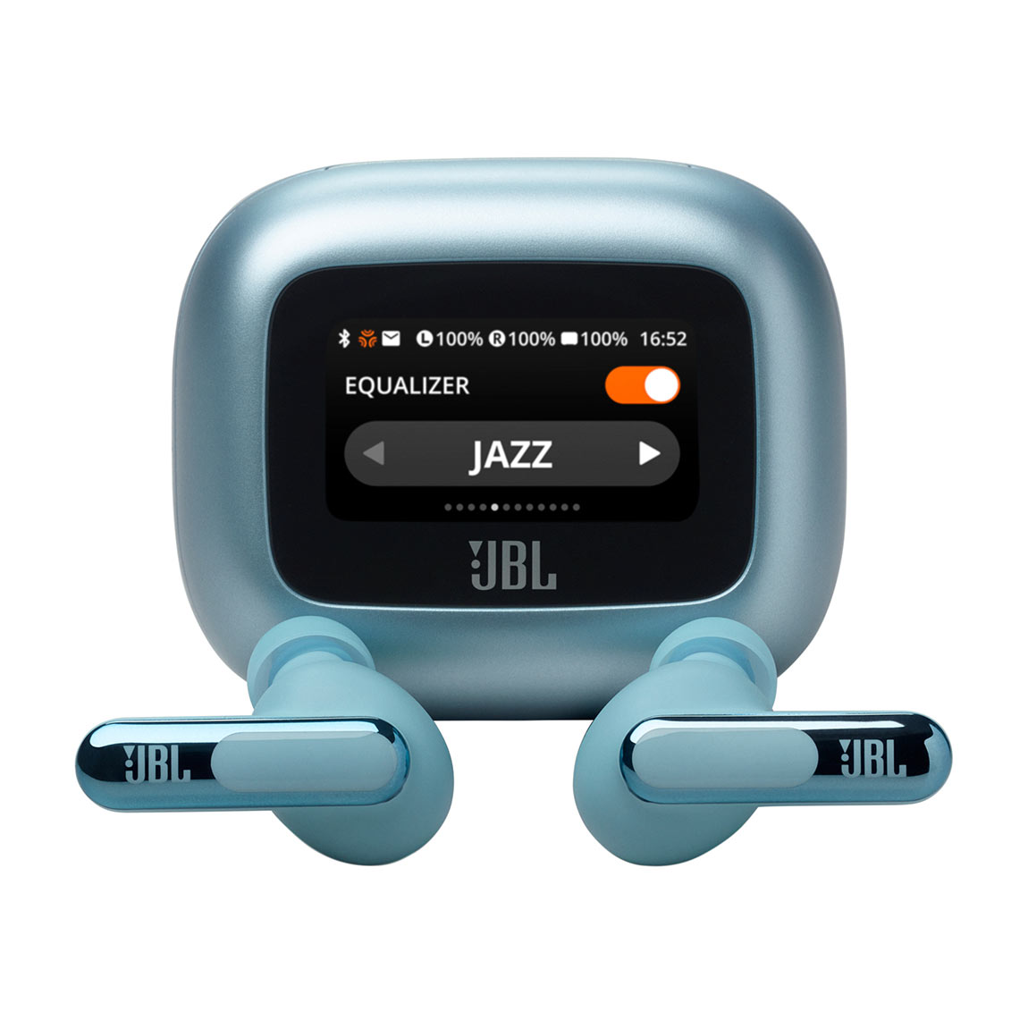JBL Live Beam 3 - Kabelloser In-Ear Noise Cancelling Kopfhörer mit Smart Charging Case - Blau