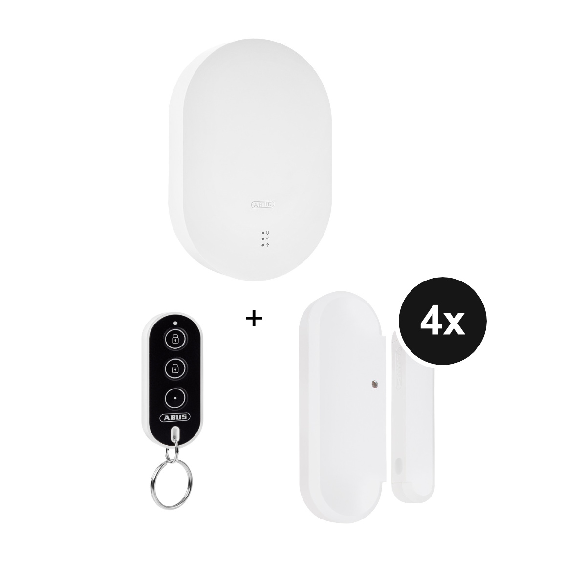 ABUS Smartvest Pro Funk-Alarmanlage - Starter-Set + gratis Smartvest Pro Funk-Öffnungsmelder - 3er-Set