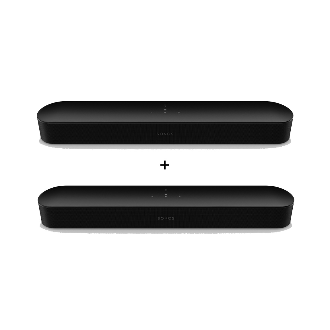 Sonos Beam Gen 2 - Smarte TV-Soundbar - Schwarz - 2er-Set (+GRATIS Hombli Lichterkette)
