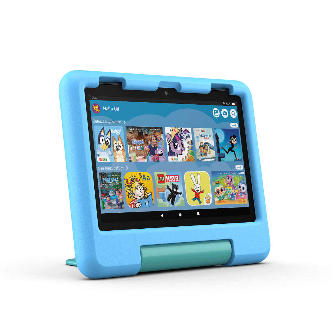 Amazon Fire HD 8 Kids Tablet (2024 Release, 32GB) - Ohne Werbung - Blau