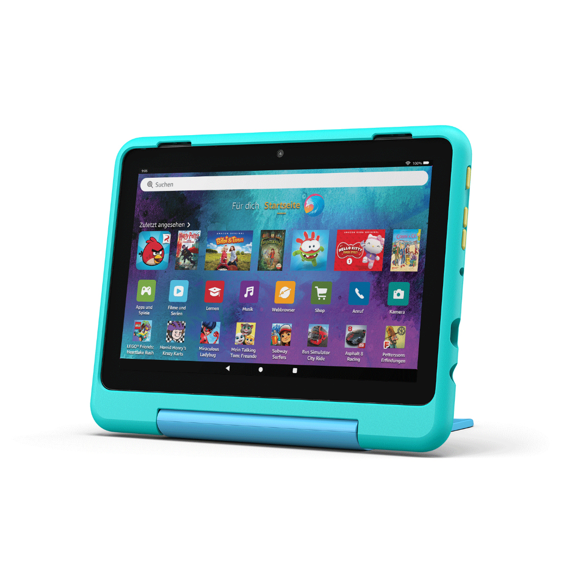 Amazon Fire HD 8 Kids Pro Tablet (2024 Release, 32GB) - Ohne Werbung - Blaugrün