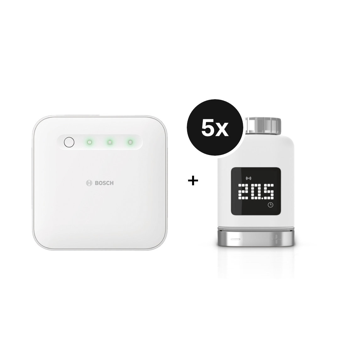 Bosch Smart Home - Starter-Set Heizung II [+M] mit 5 Thermostaten